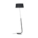 Stehleuchte HOTEL Chrom, Schwarz - elegante Bodenlampe mit modernem Design in Schwarz und Chrom.