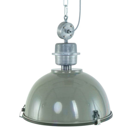 Bikkel industrial pendant light Ø42cm in a grey design, ideal for stylish interior design and pleasant lighting.