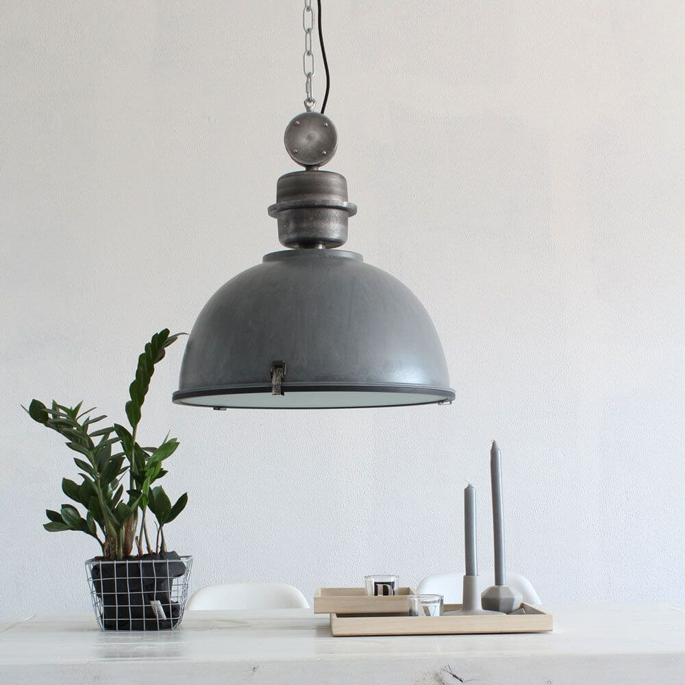 Industrial hanging lamp bikkel Ø42cm