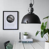 Industrial hanging lamp bikkel Ø42cm