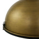 Industrie-Hängeleuchte Bikkel Ø42cm in braunem Metall-Finish, detailreiche Ansicht der Lampenschirm-Oberfläche.