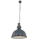 Industrie-Hängeleuchte Bikkel Ø 52cm in grauem Finish, ideal für industrielle Wohnräume und Esstisch.