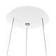 Oberfläche der LED-Hängeleuchte Ringlede Ø48cm mit weißem Gehäuse und Kabeln zur Aufhängung.