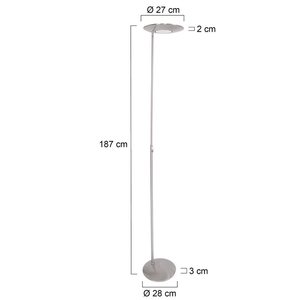 LED ceiling floodlight Zenith indirect &amp; direct