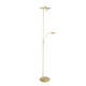LED-Deckenfluter Zenith mit Lesearm & Tastdimmer CCT in elegantem Gold design