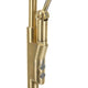 Detailansicht des LED-Deckenfluter Zenith mit Lesearm & Tastdimmer CCT in Gold.