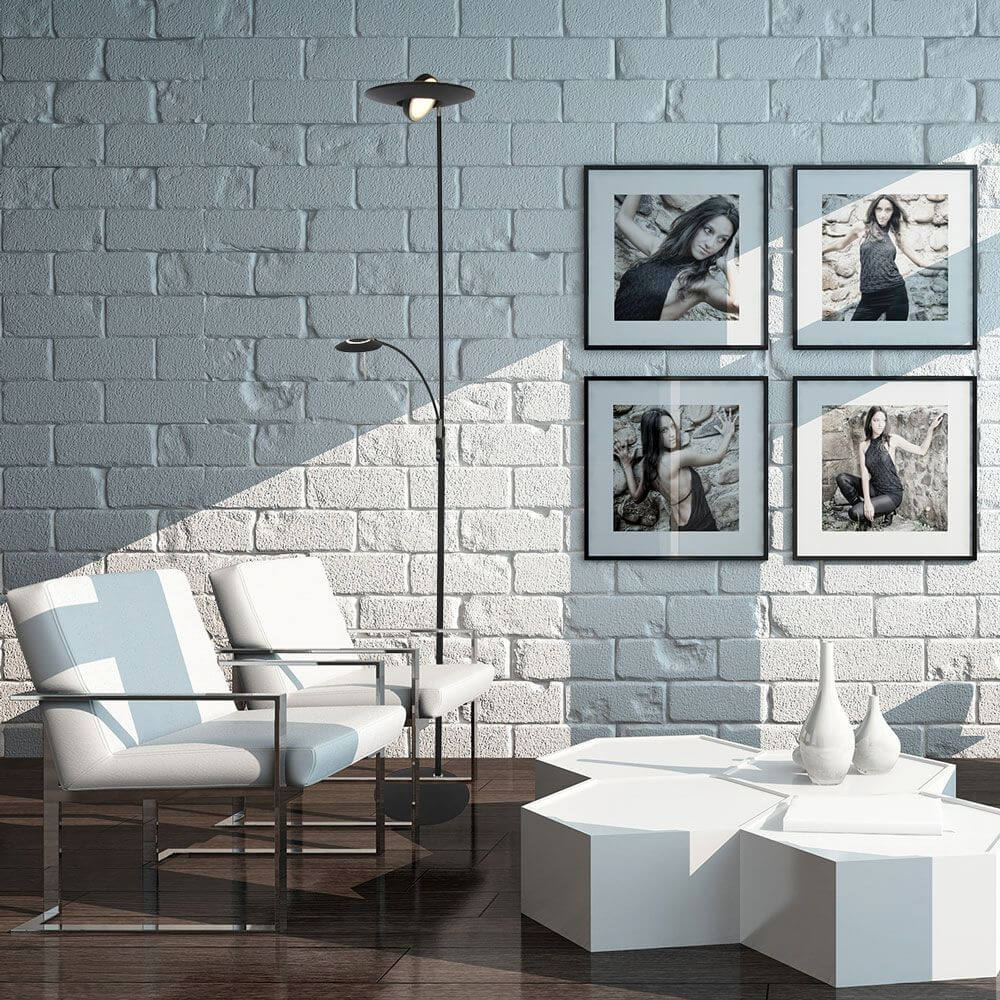 LED-Deckenfluter Zenith mit Lesearm & Tastdimmer CCT