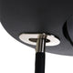 Detailaufnahme des LED-Deckenfluters Zenith mit Lesearm & Tastdimmer CCT, Edelstahl-Element.