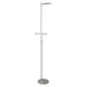 LED-Deckenfluter Turound mit Lesearm in Alu-Gebürstet, modernes Design und stufenloses Licht.