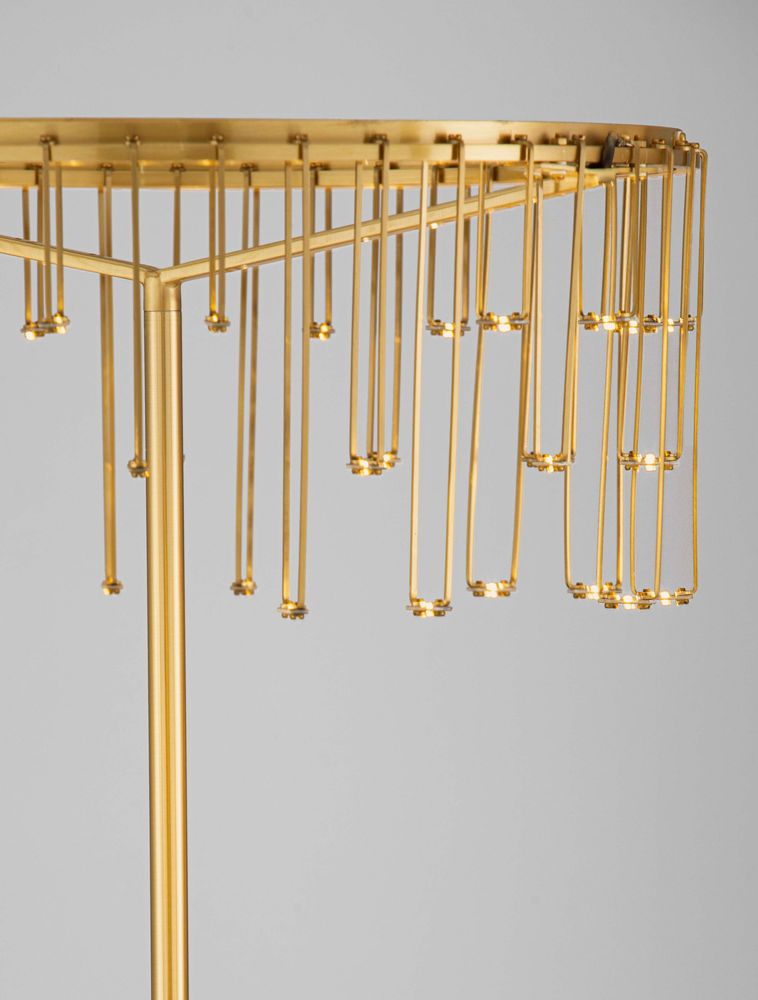 Stellar LED floor lamp H 141cm Ø 40cm 3000K