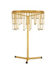 Stellar LED Tischleuchte H 46cm Ø 30cm 3000K mit elegantem goldfarbenem Design.
