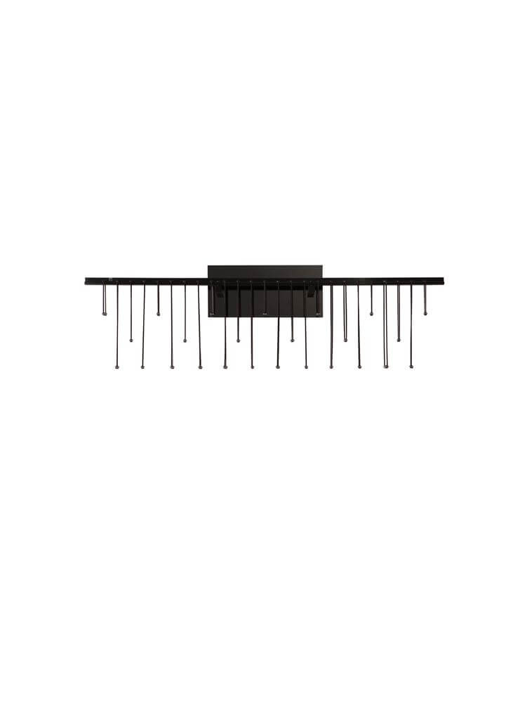 Stellar LED Wandleuchte 25-flammig 3000K in elegantem Schwarz, ideal für Flur, Wohnzimmer oder Schlafzimmer.