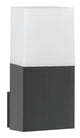 Stick Außenwandleuchte Dunkelgrau IP54 mit modernem Design aus Aluminium und Acryl.