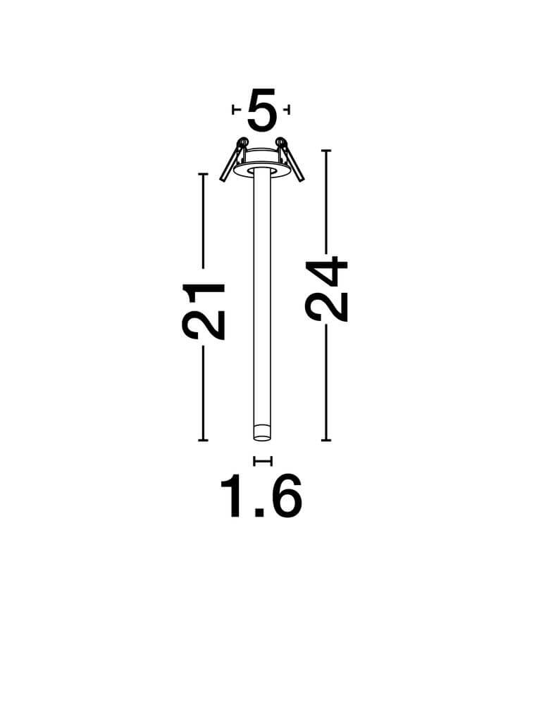 Stilvi Deckenleuchte H 24cm Ø 5cm 3000K