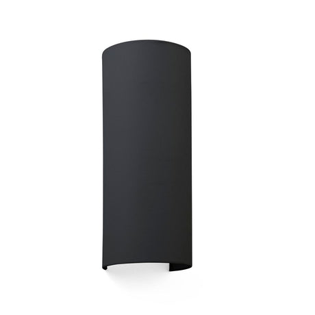 Fabric wall light COTTON Semi-round Tall Black in an elegant design for modern interiors.