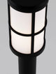 Stone Außenwegeleuchte Schwarz IP54 mit robustem Gehäuse aus Acryl und Aluminium