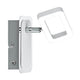 Strahler Frame LED   Weiß Chrom 1x4, 5W mit modernem Design und energieeffizienten LED-Leuchtmitteln.