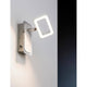 Strahler Frame LED Weiß Chrom 1x4, 5W an der Wand mit modernem Design und energiesparendem LED-Licht.