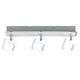 Strahler Frame LED 3-flammig Weiß Chrom 3x4, 5W mit mattem Weiß und poliertem Chrom, ideal für moderne Wohnsituationen.