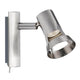 Strahler Teja   Nickel satiniert GU10 Wandleuchte mit schlichter, moderner Design und schwenkbarem Spot.