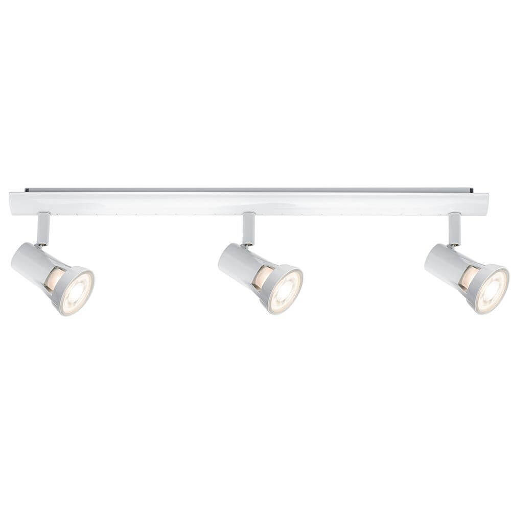 Strahler Teja 3-flammig Weiß GU10 mit drei beweglichen Spots für flexibles Lichtdesign.