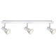 Strahler Teja 3-flammig Weiß GU10 mit drei beweglichen Spots für flexibles Lichtdesign.