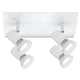 Strahler Teja 4-flammig Weiß GU10 mit elegantem, schlichtem Design und verstellbaren Spotlights.