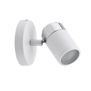 Lysarmatur Zyli   Hvit Krom GU10 med minimalistisk design og sprutsikkerhet for våtrom.