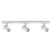 Zyli 3-light bar spotlight White Chrome GU10 with three spotlights on a slim bar.