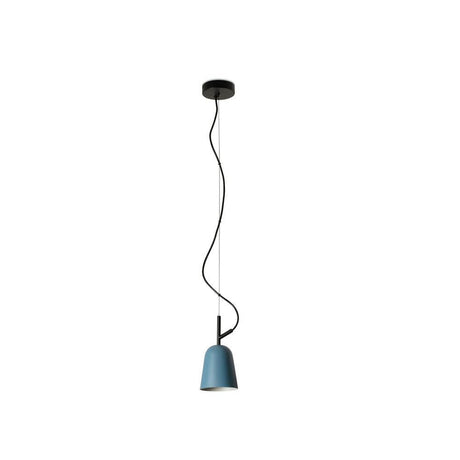 Studio pendant light Ø 16cm in blue with an elegant cable design and contemporary style.