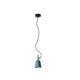 Studio Hängeleuchte Ø 16cm in Blau mit elegantem Kabeldesign und zeitgemäßem Stil.