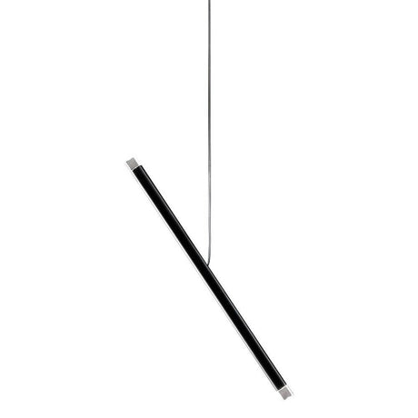 Lodes A-Tube Nano Duo LED-pendellampe i svart design, elegant svevende i en tynn kabel.