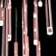 Lodes A-Tube Nano LED Hängelampe mit klaren Lichtstreben und diffusen Lichtern.