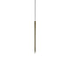 Lodes A-Tube Nano LED Hängelampe in goldfarbenem, schlanken Design mit Diffusor.