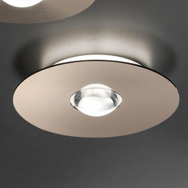 Lodes Bugia Single LED Deckenlampe, flache runde Deckenleuchte mit elegantem Lichteffekt