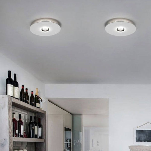 Lodes Bugia Single LED Deckenlampe, runde flache Deckenleuchte für modernes Ambiente