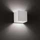 Lodes Laser 10x10 LED Wandleuchte in Weiß, erzeugt bidirektionales Lichtspiel an der Wand.