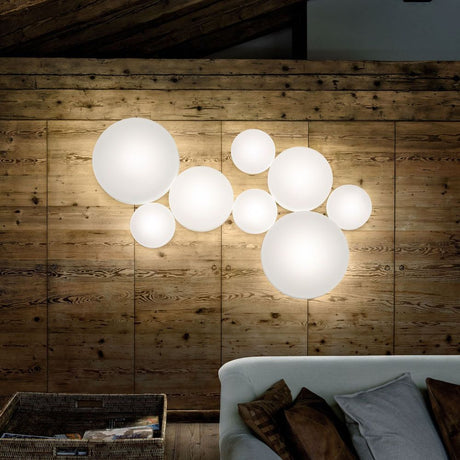 Lodes Makeup Ersatzglas in globo-ähnlichem Design, dekorative Wandlampe aus geblasenem Glas für stilvolle Beleuchtung.