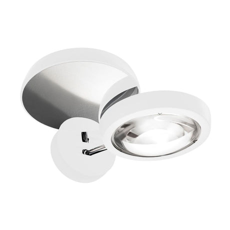 Lodes Nautilus LED Wandlampe, modernes Design mit konvexer Linse für effizientes und personalisiertes Licht.
