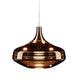 Lodes Nostalgia Glass Large 28cm LED Pendelleuchte in elegantem kupferfarbenem Design.