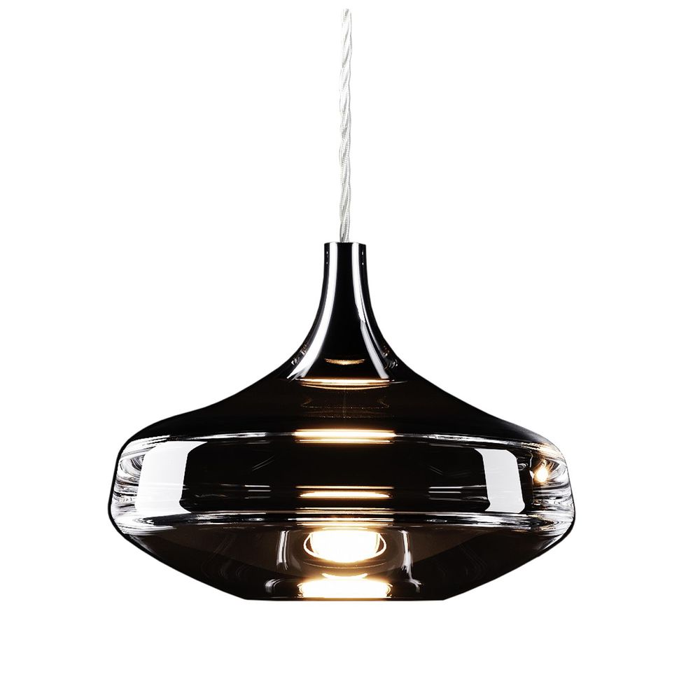 Lodes Nostalgia Pendelleuchte aus mundgeblasenem Glas mit LED-Technologie in Retro-Stil, 28 cm.