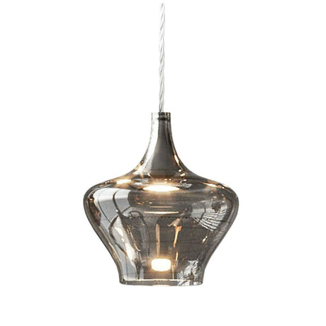 Hängeleuchte Nostalgia 20cm aus mundgeblasenem Glas, Retro-Stil mit LED-Technologie für moderne Atmosphären.