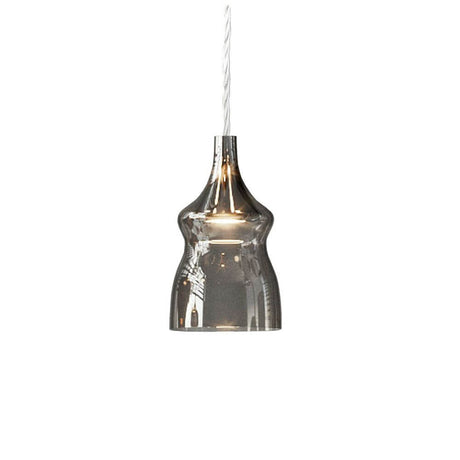 Lodes Nostalgia Glass Small 12cm LED Hängelampe im Retro-Stil mit mondgeblasenem Glas, elegant und modern.