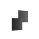 Lodes Puzzle Double 30cm LED Wand- & Deckenleuchte in schwarzem Design mit einfachen geometrischen Formen.