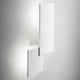 Lodes Puzzle Outdoor Square & Rectangle LED Wandlampe in weißer Farbe, modernes Design für Außenbereiche.