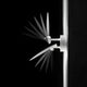 Lodes Puzzle Round Outdoor Double LED Wandlampe mit beweglichen Flügeln an der Wand, moderne Außenbeleuchtung.