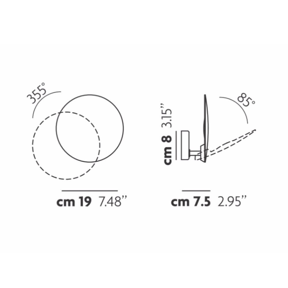 Lodes Puzzle Round Single LED Wand- & Deckenlampe