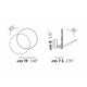 Lodes Puzzle Round Single LED Wand- & Deckenlampe