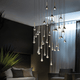 Lodes Rain LED Hängelampe in Tropfenform, elegant und stilvoll, ideal für moderne Wohnräume.