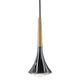 Lodes Rain LED Hängelampe in Tropfenform, 9 Watt, elegantes Design mit schwarzem und goldenem Finish.
